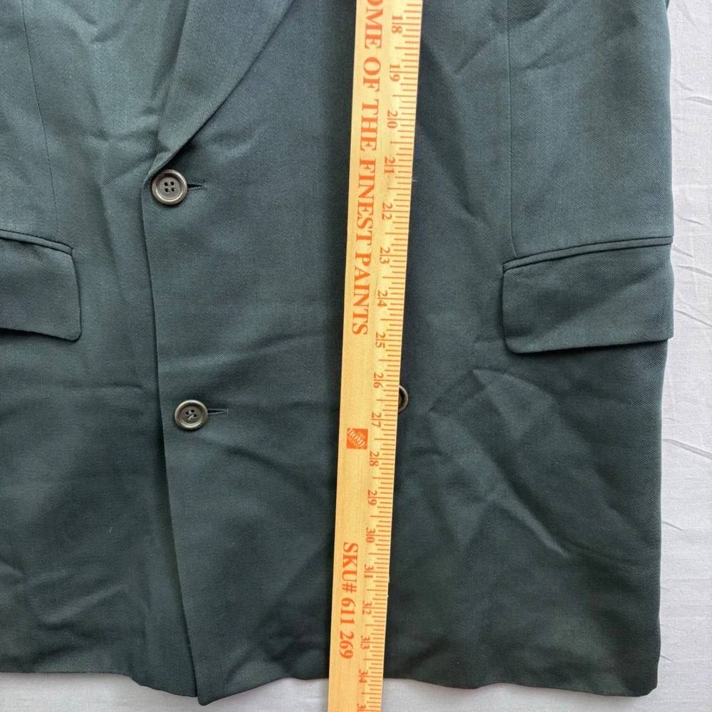 Vintage Kappers New York Double Breasted Blazer Dark Green Wool Made in Germany